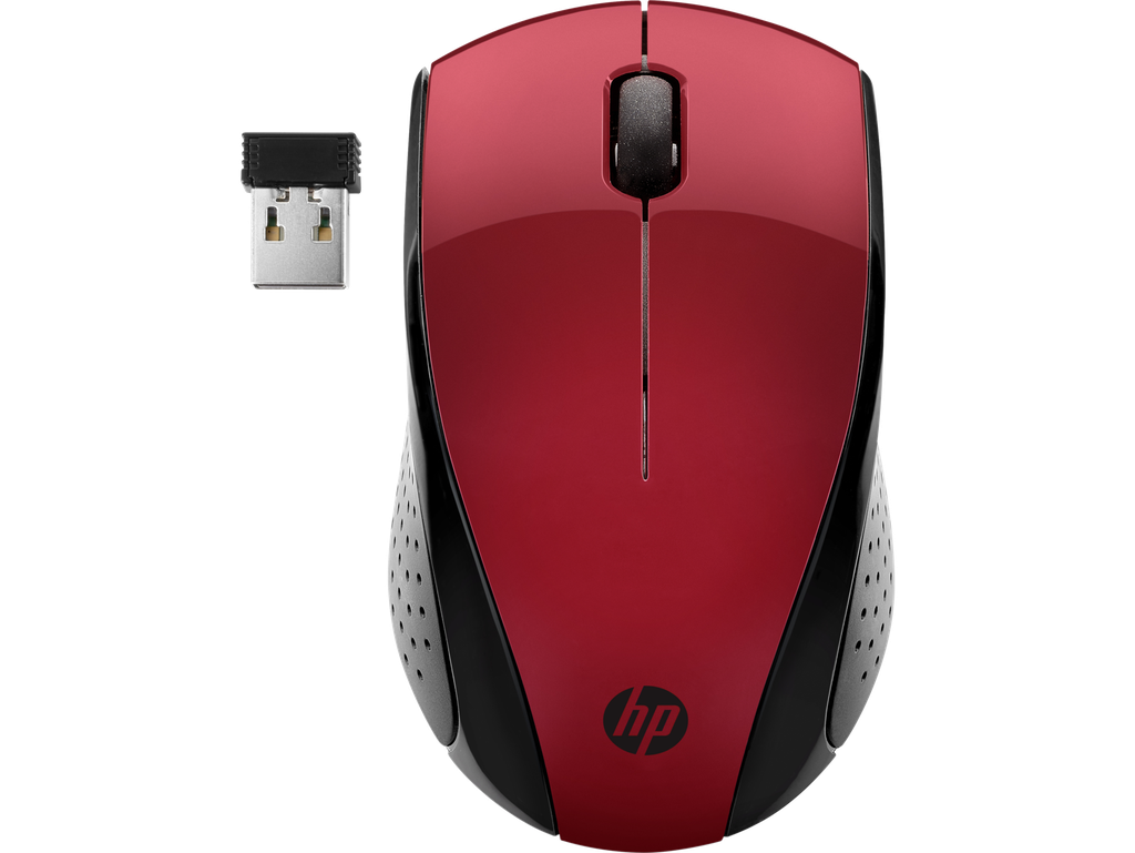  עכבר HP אופטי אלחוטי - דונגל ננו 220 אדום 7KX10AA 