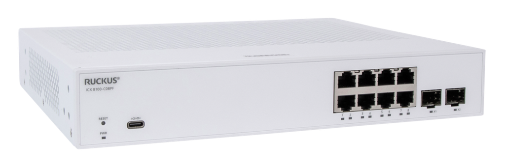 מתג SW 8X1G P 2XSFP POE 124W RUCKUS