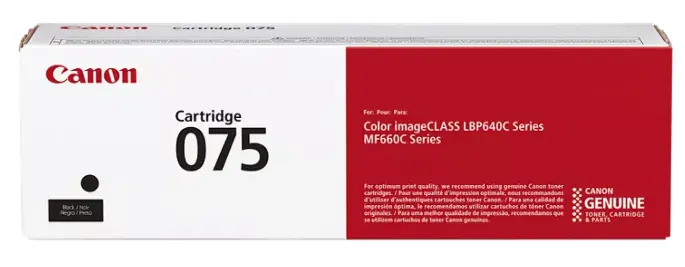 טונר שחור מקורי CANON CRG075BK (כמות 1,400 דפים)