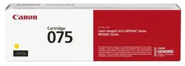 טונר צהוב מקורי CANON CRG075Y (1,300 דפים)   