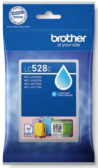 ראש דיו כחול מקורי Brother LC528C (5000 דפים) 