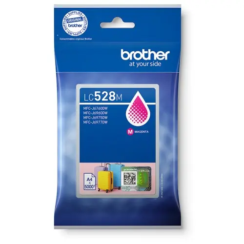 ראש דיו אדום מקורי Brother LC528M (5000 דפים)  