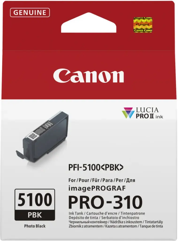 ראש דיו שחור פוטו מקורי Canon PFI-5100PBK