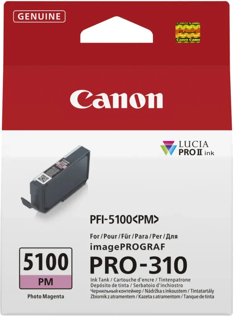 ראש דיו מגנטה פוטו מקורי Canon PFI-5100PM