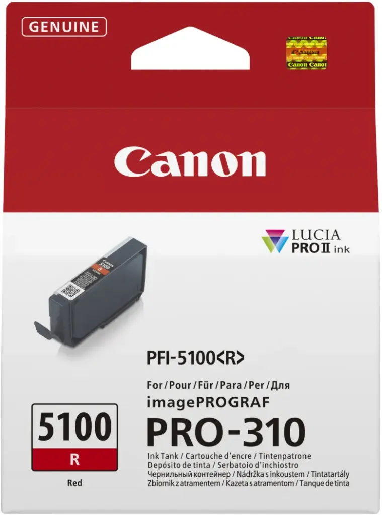 ראש דיו אדום מקורי Canon PFI-5100R