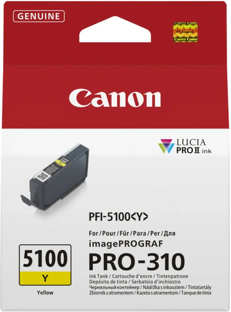 ראש דיו צהוב מקורי Canon PFI-5100Y