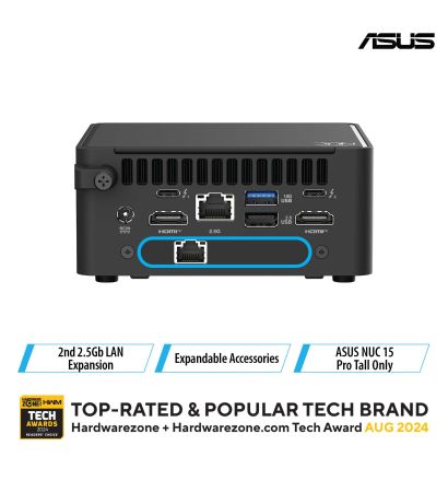 Asus  NUC 15 PRO TALL – 2nd 2.5GbE LAN Expansion