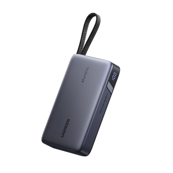  סוללת גיבוי UGREEN Nexode 20000mAh 67W עם כבל מובנה UGREEN PB550 55996B 