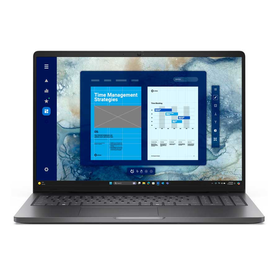 מחשב נייד Dell Pro 16 PC16250 16.0 FHD /ULTRA 7 255U/32GB/1TRSSD/INTEL HD/FP/LKB/3C/WIN11PRO/3YOS 