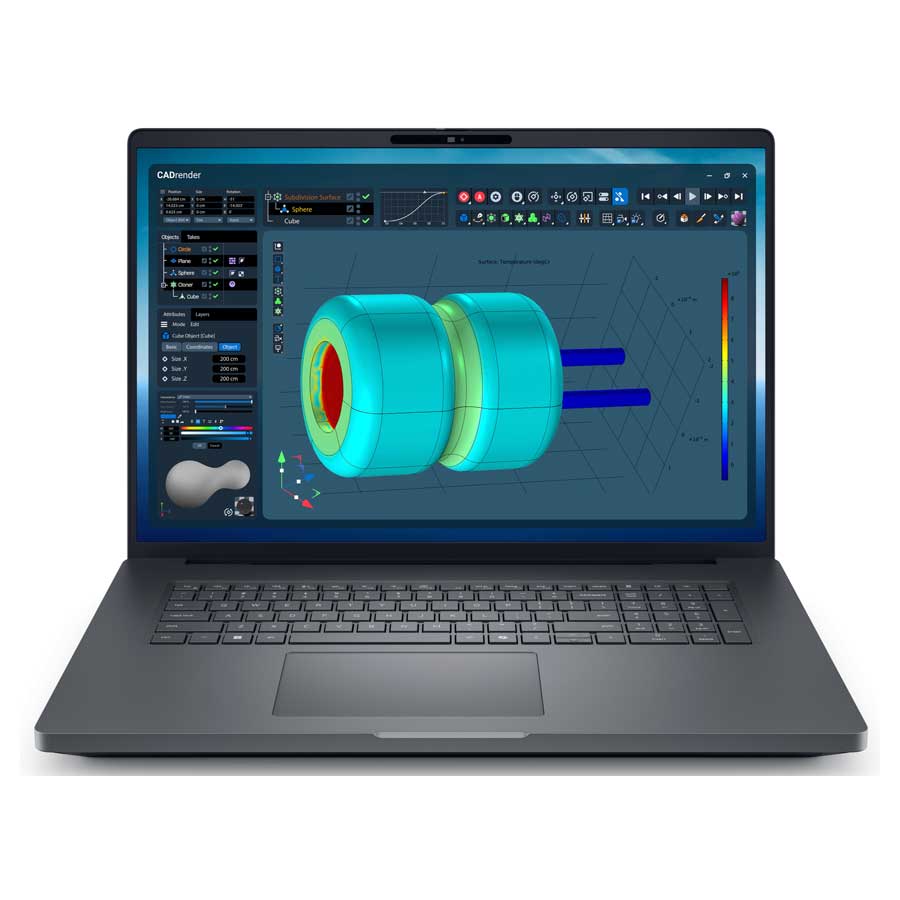 מחשב נייד Dell Pro Max Plus 18 MB18250 18.0 QHD+/U7 265HX/32GB/1TBSSD/RTX PRO 2000 8GB/W11P/3YOS 