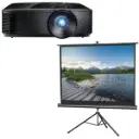 מארז חסכון מקרן Optoma W400LVe ומסך הקרנה תלת רגל 180X180 במחיר מיוחד 