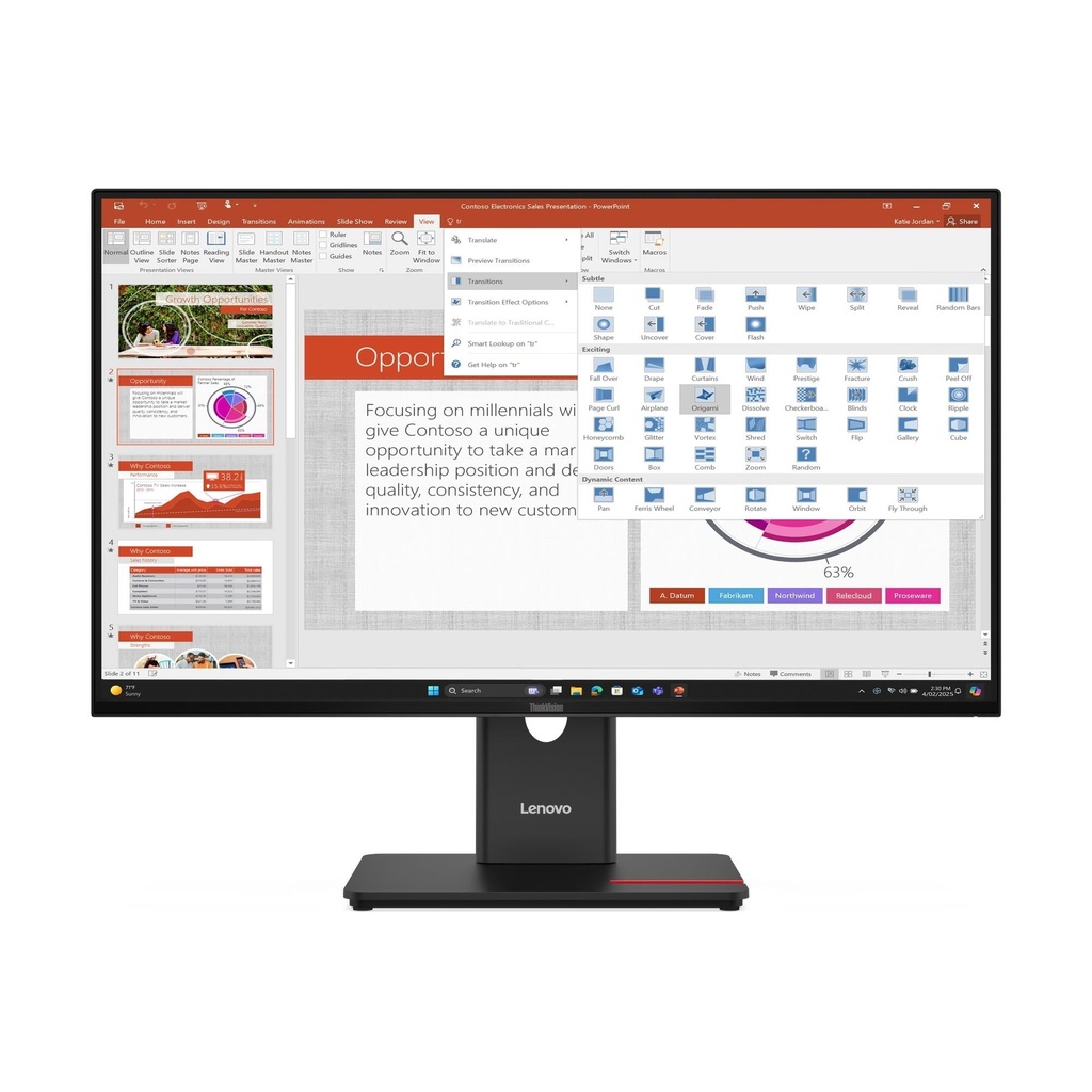 מסך מחשב LENOVO T27-40 64A5MAR6IS  