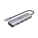  H1107D - מתאם USB-C כולל טעינה ו-HDMI 