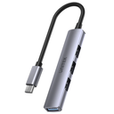  H1208B - מפצל USB-C ל-4 פורט UNITEK USB