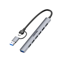  H1209AGY - מפצל 7 ב-1 לחיבורי USB-A 