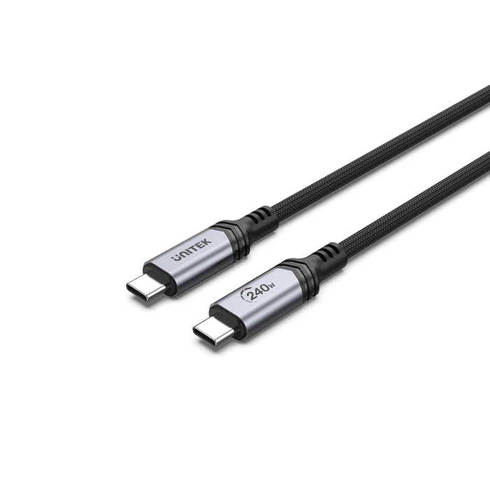  C14110GY - כבל טעינה 240W בחיבור USB-C 