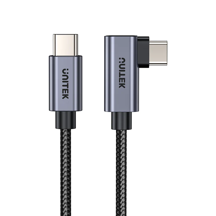  C14123BK-1M - כבל USB-C ל- USB-C זוויתי 90 מעלות 