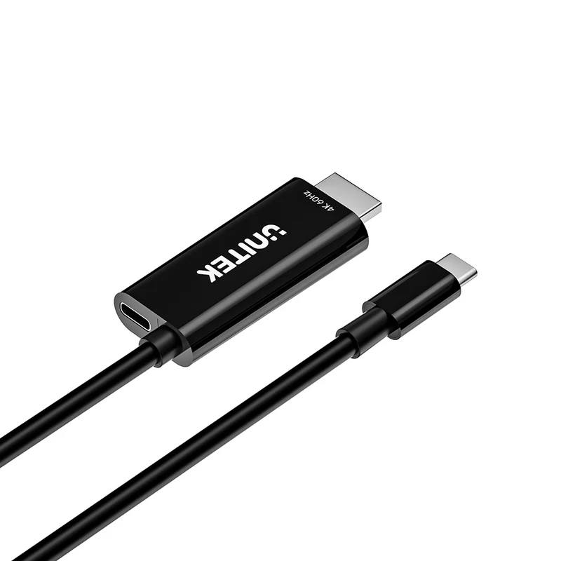  V1439A - כבל USB-C ל HDMI 4K 60Hz עם טעינה UNITEK 100W