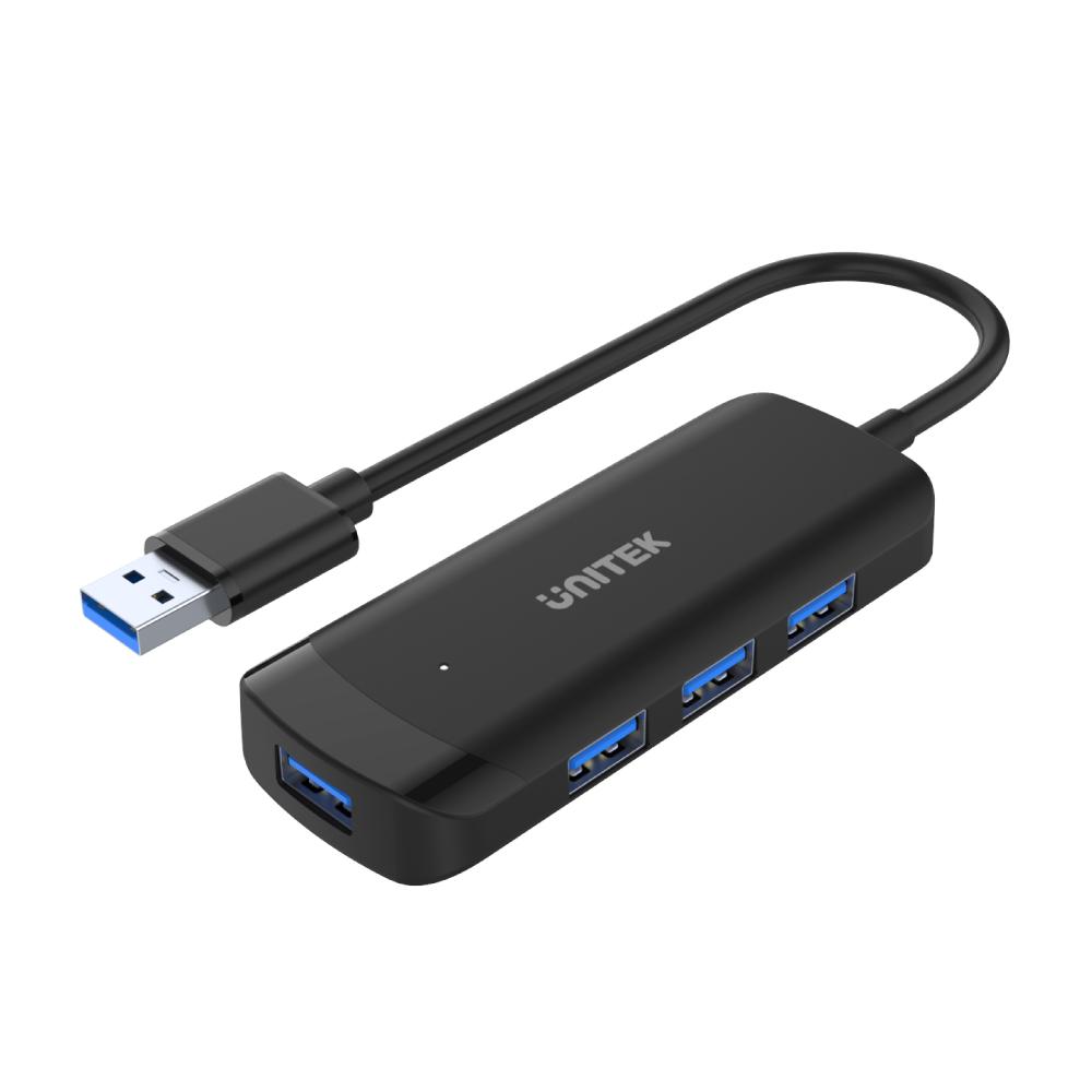  מפצל uHUB Q4 4 Ports Powered USB 3.0 Hub with 150cm Long Cable H1111E 