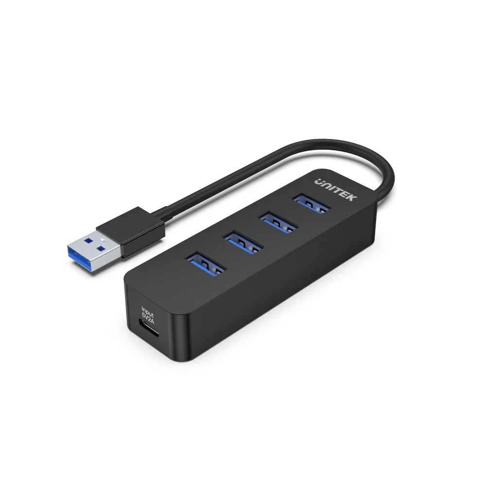  H1117A - מפצל USB 3.0 ל-4 פורטים עם חיבור מתח 