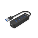  H1117A - מפצל USB 3.0 ל-4 פורטים עם חיבור מתח UNITEK