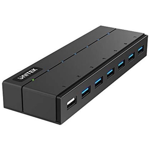  Y-3198 - מפצל USB 3.0 Hub כולל טעינה 2.4A ורשת UNITEK