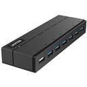  Y-3198 - מפצל USB 3.0 Hub כולל טעינה 2.4A ורשת UNITEK