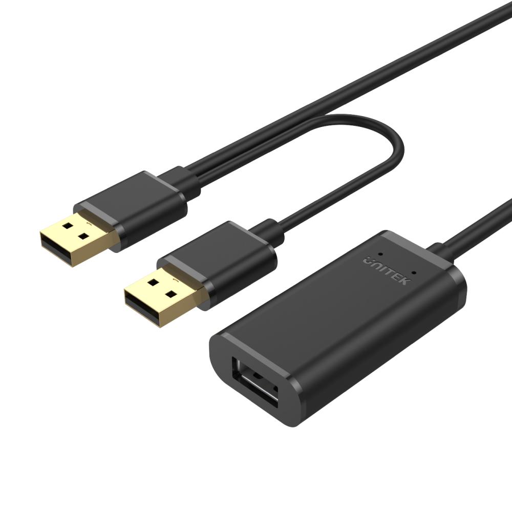 UNITEK USB 2.0 Active Extension Cable 10M Y-278