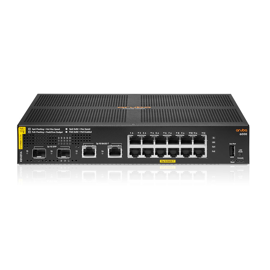 רכזת רשת  Aruba R8N89B 6000 12G CL4 2SFP 139W Switch 
