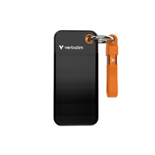 כונן חיצוני Verbatim Pocket SSD USB 3.2 Gen 2 2TB Black/Orange 