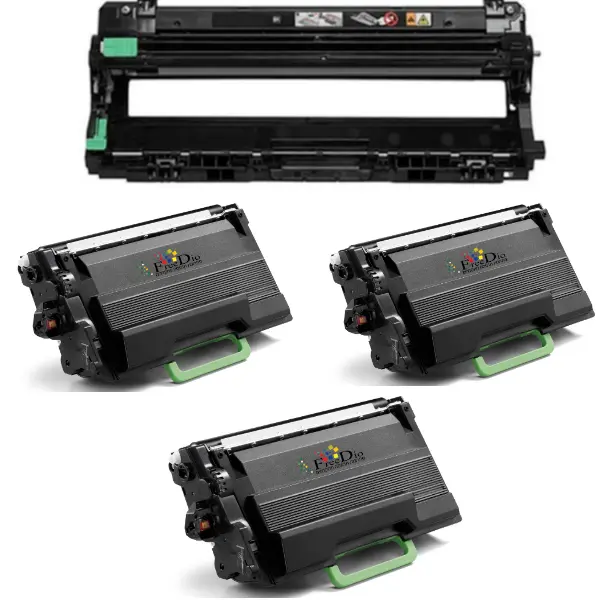 מארז חסכון 3 טונרים תואמים Brother TN3601XL (סה"כ 18,000 דפים) + תוף תואם DR-3601 במחיר מיוחד