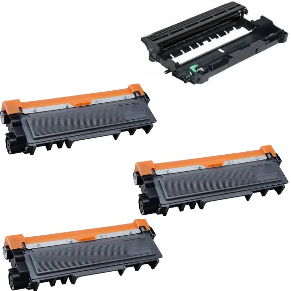 מארז חסכון 3 טונרים תואמים Brother TN-2420 (סה"כ 9,000 דפים) + תוף תואם DR-2400 במחיר מיוחד