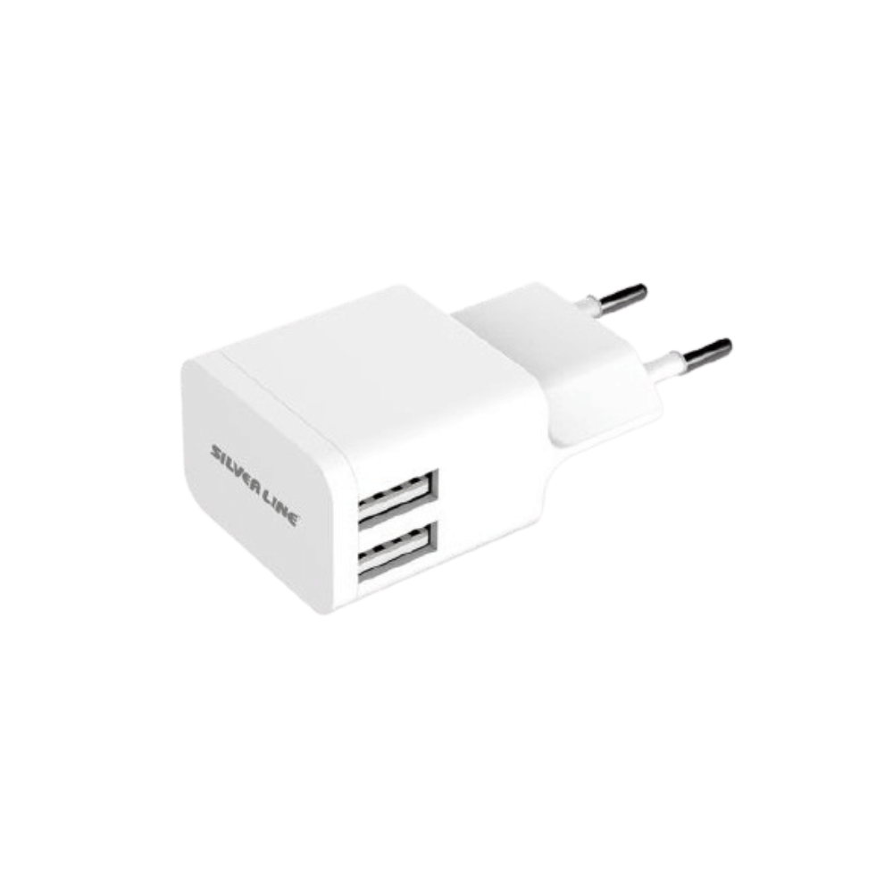 מטען קיר לאיפון SWC244 2.4A 2USB ל-S