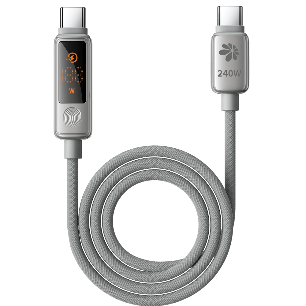 כבל טעינה Miracase MTCD240W עם מסך מגע – טעינה חכמה עם תצוגה בזמן אמת