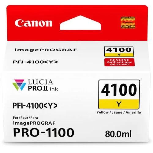 ראש דיו מקורי צהוב Canon PFI-4100Y