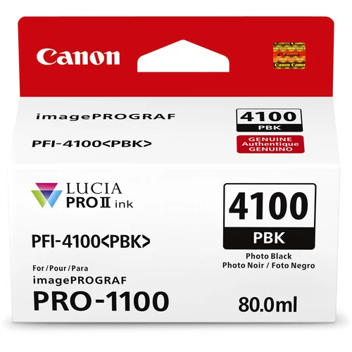 ראש דיו מקורי שחור פוטו Canon PFI-4100PBK
