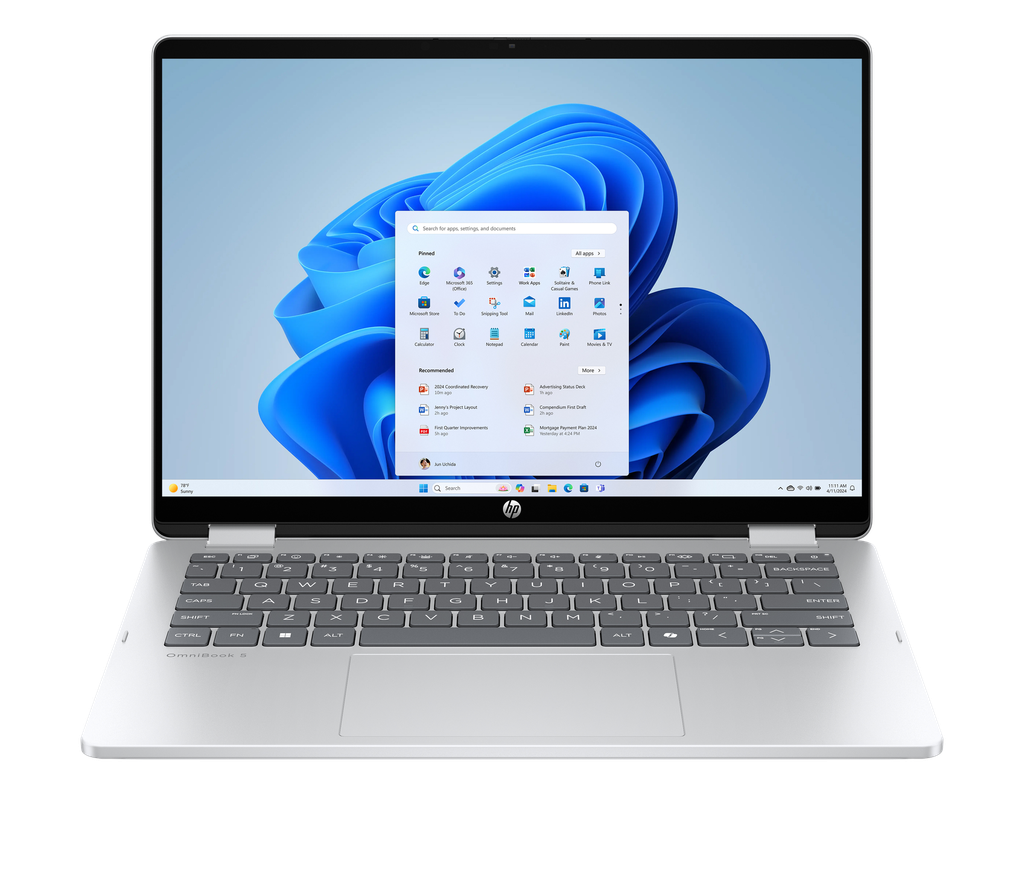 מחשב נייד HP OmniBook 5 Flip 14-fp0006nj U7-355|32G|1TB|14TC|W11P|3YRW D3KN5EA 