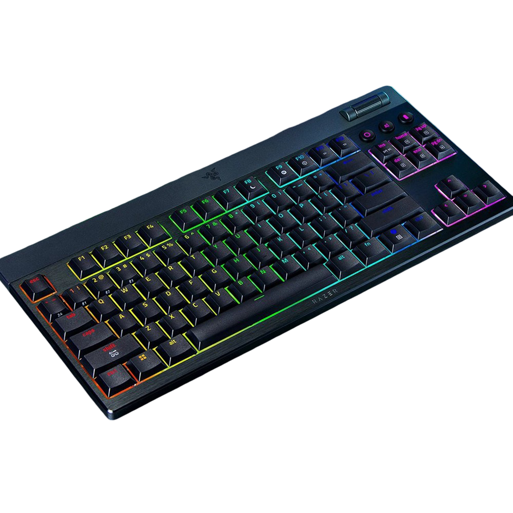 RAZER BLACKWIDOW V4 LOW-PROFILE TENKEYLESS HYPERSPEED – מקלדת מכנית אלחוטית