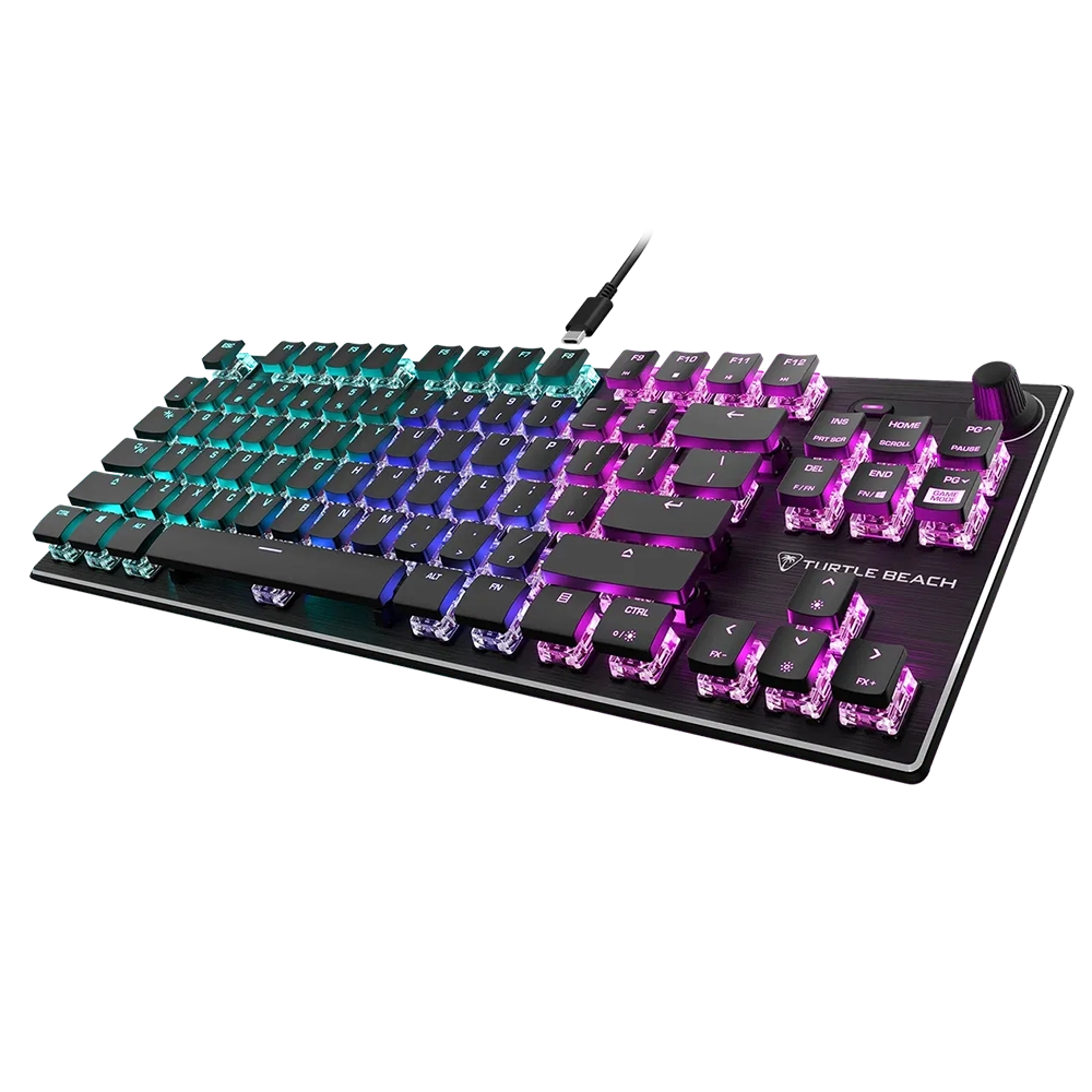 מקלדת גיימינג מכנית קומפקטית Turtle Beach Vulcan TKL