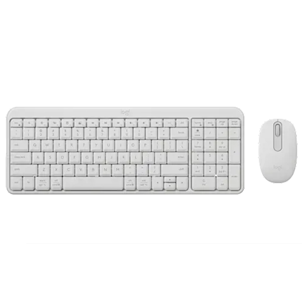 סט מקלדת ועכבר אלחוטיים Logitech MK250 Bluetooth – בצבע Offwhite