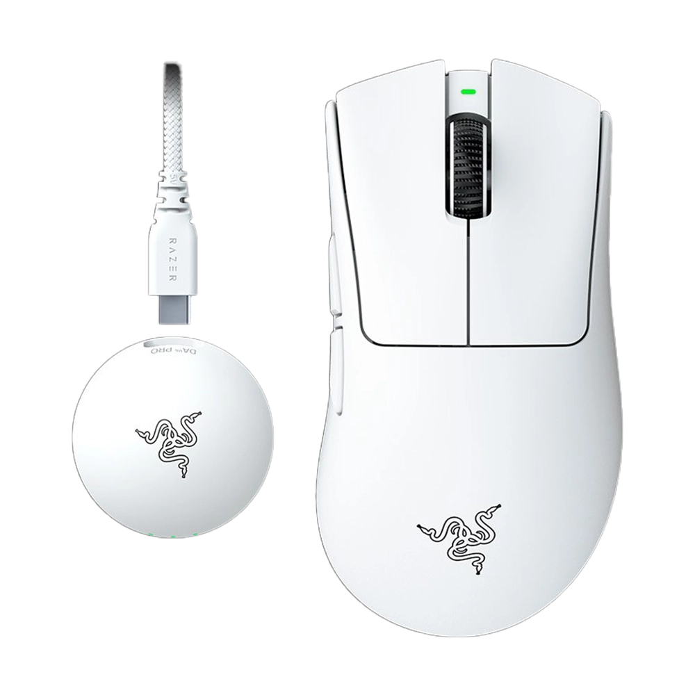 עכבר אלחוטי Razer DeathAdder V4 Pro – לבן