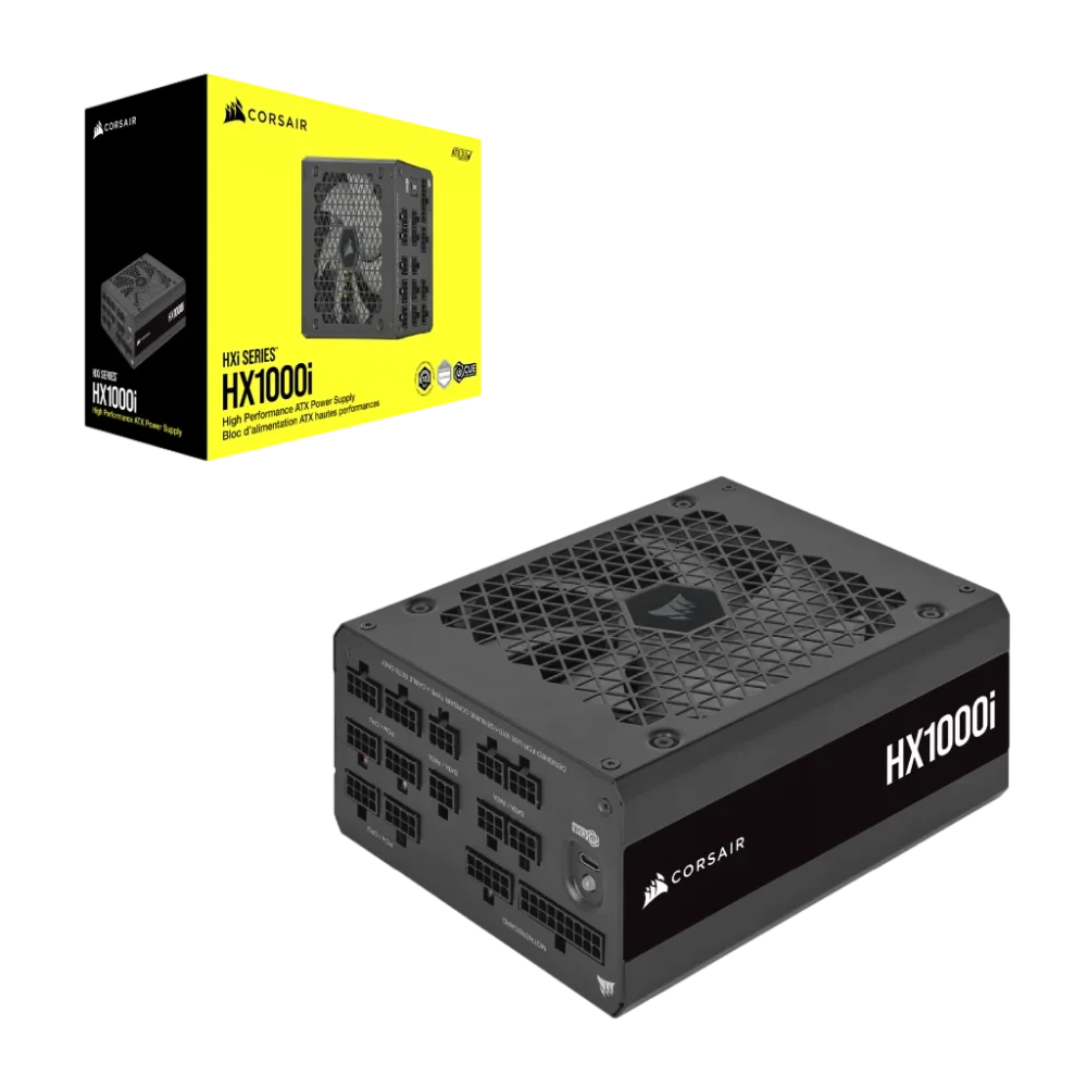 ספק כוח מודולרי 1000 וואט HX1000i Fully Modular Ultra-Low Noise Platinum