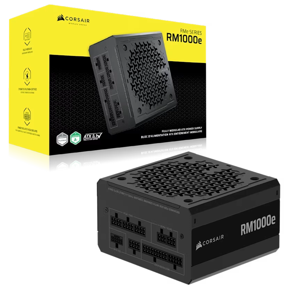 ספק כוח CORSAIR RM1000e RMe Series – 1000W שחור – Fully Modular