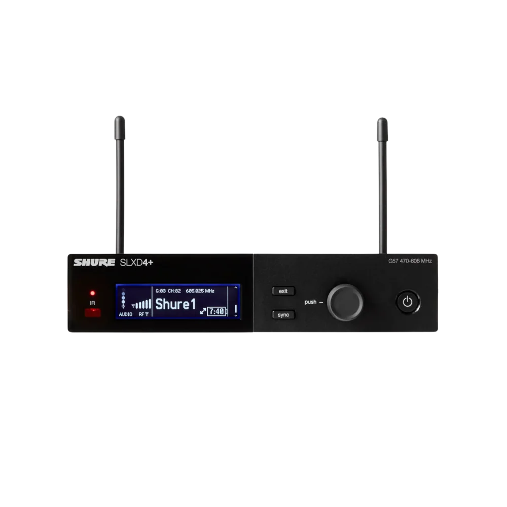 מקלט אלחוטי דיגיטלי דגם SLXD4+ מבית Shure