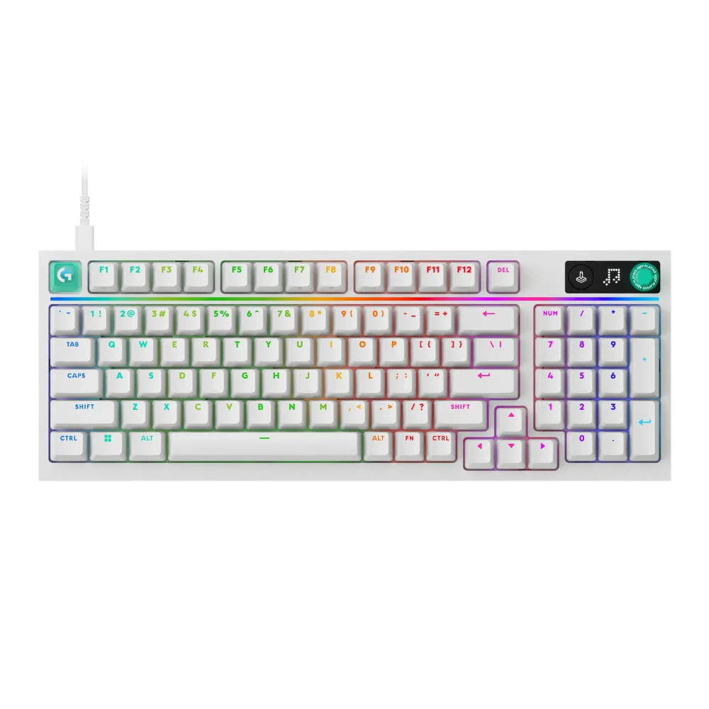 מקלדת גיימינג חוטית דגם G316 X 98 בצבע לבן מבית Logitech
