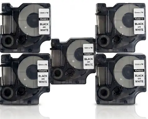 מארז חסכון 5 סרטי מדבקות תואמים DYMO 45013 פלסטיק 