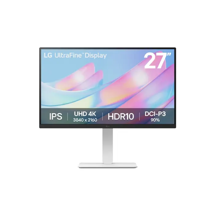 מסך מחשב ''27 4K UHD UltraFine™ IPS תוצרת LG דגם: 27US550-W