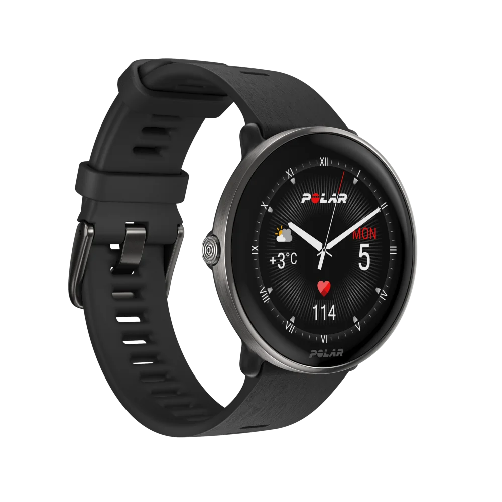 שעון כושר Polar Ignite 3 טיטניום שחור/כסף